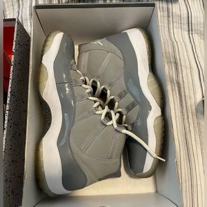 Cool grey 11’s. Size 12.5, used but in great condition.